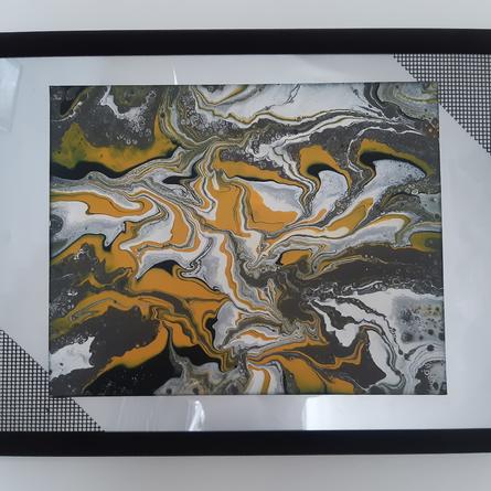 Abstraktes Design. Bild in Rahmen. 