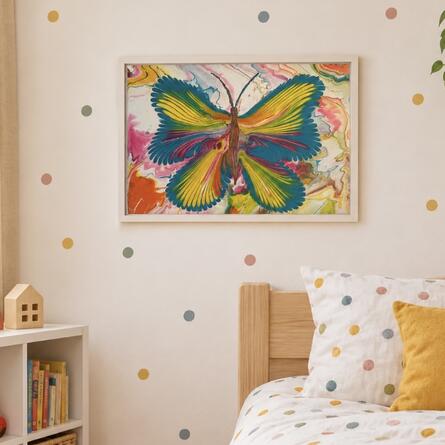 bunter Schmetterling 